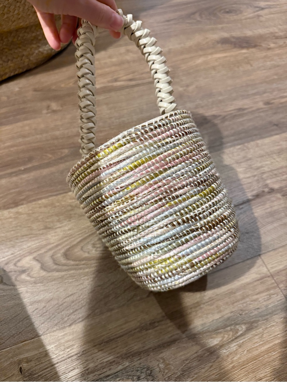 Cesta Collective woven top handle clutch